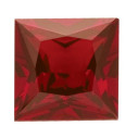 Granát mozambik štvorec 8 x 8 mm, AA, Princess cut