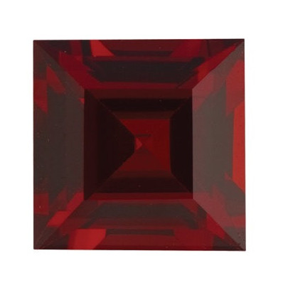 Granát mozambik štvorec 6 x 6 mm 1,57ct Step-cut GRPSAAS-6