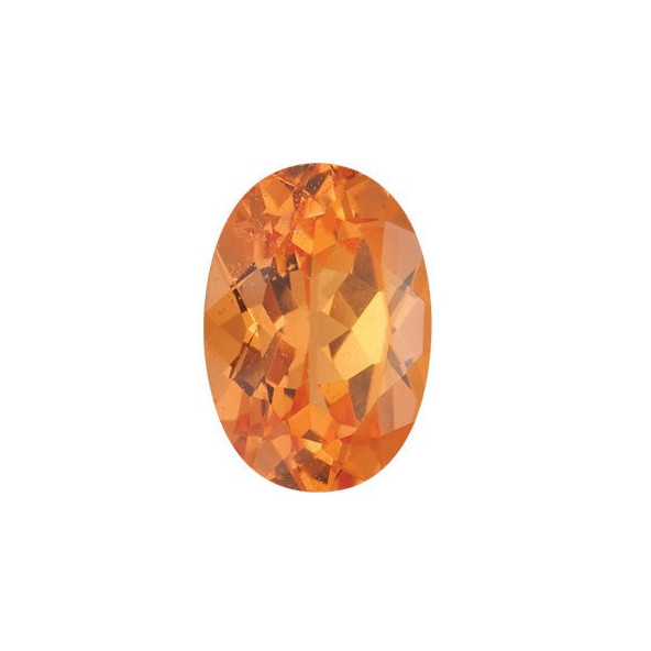 Granát spessartit ovál 6 x 4 mm 0,6ct Fazetovaný GROFAAOR-6