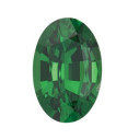 Granát tsavorit ovál 4 x 3 mm, AAA, Fazetovaný