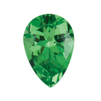 Granát tsavorit slza 6 x 4 mm 0,4ct Fazetovaný GRXFAAGR-6