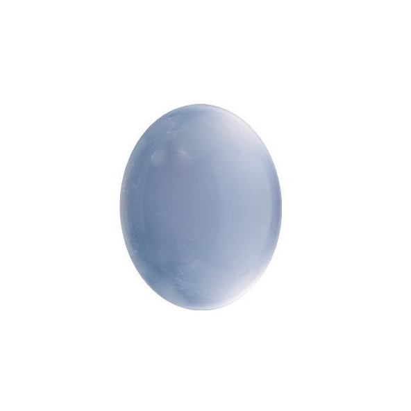 Chalcedon ovál 12 x 10 mm 3,93ct Kabošon CHOKSLB-12