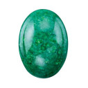 Jadeit ovál 12 x 10 mm, Standard, Kabošon