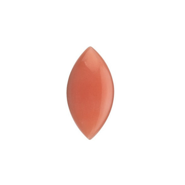 Korál ružový markíz 10 x 5 mm 0,94ct Kabošon KOMKSRO-10
