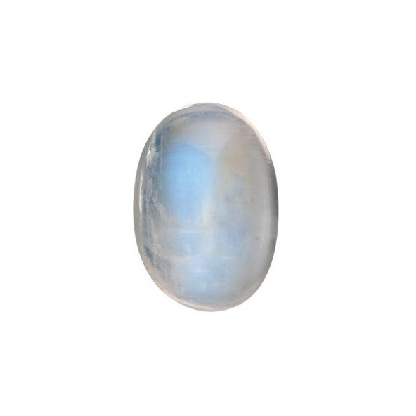 Mesačný kameň adulár dúhový ovál 6 x 4 mm 0,41ct Kabošon ADOKAALB-6