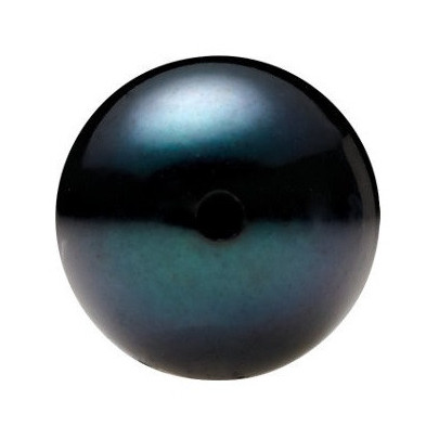 Morská perla čierna okrúhla 3 mm Half-drilled MPR2AABL-3