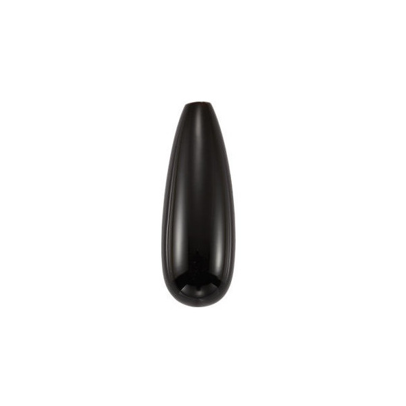 Ónyx briolette 22 x 8 mm Top-Drilled hladký OXYT1SJT-22