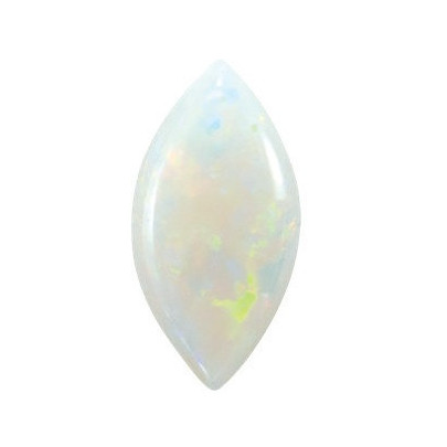 Opál biely markíz 15 x 7 mm 1,99ct Kabošon OPMKAW-15