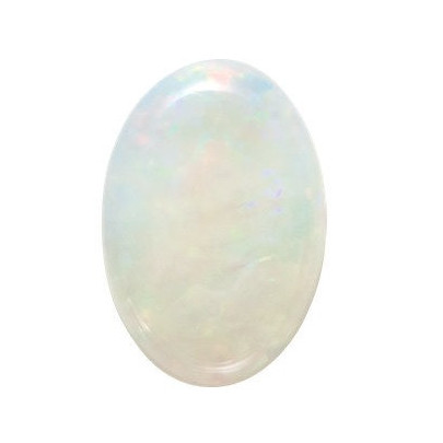 Opál biely ovál 9 x 7 mm 1,1ct Kabošon OPOKAW-9