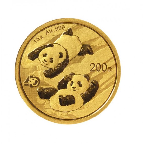 Investičná zlatá minca 15 g Panda 200 CNY 05112202-22
