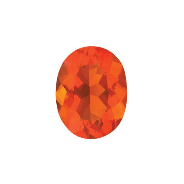 Opál Mexický ohnivý ovál 4 x 3 mm 0,12ct Fazetovaný OPOFAAFO-4