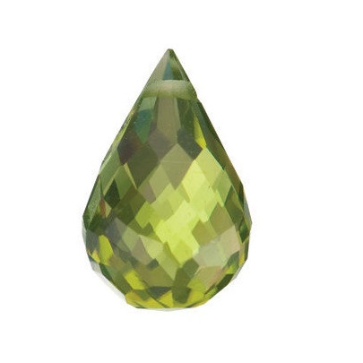 Peridot briolette 6 x 4 mm 0,85ct Side-Drilled PEYFAAPE-6