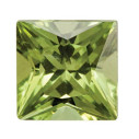 Peridot arizona štvorec 2,25 x 2,25 mm, AA, Princess cut