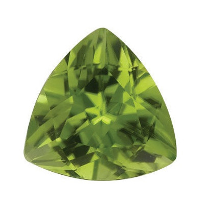 Peridot trillion 4 x 4 mm 0,28ct Fazetovaný PETFAAPE-4