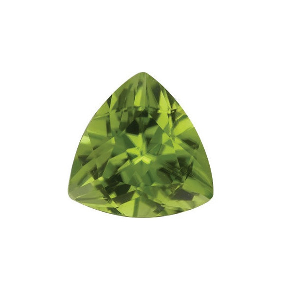 Peridot trillion 4 x 4 mm 0,28ct Fazetovaný PETFAAPE-4