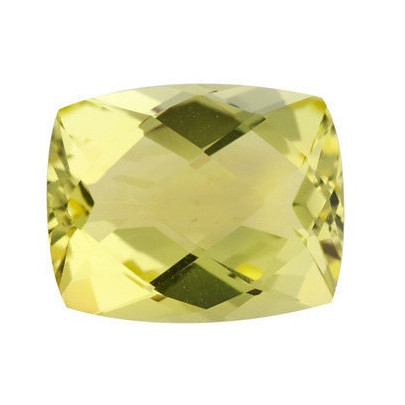 Quartz lemon antický cushion 11 x 9 mm 4,3ct Checkerboard cut KRUCAAYL-11