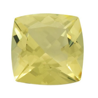 Quartz lemon antický štvorec 10 x 10 mm 4,2ct Fazetovaný KRVFAAYL-10