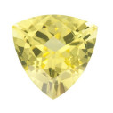 Quartz lemon trillion 10 x 10 mm, AA, Fazetovaný
