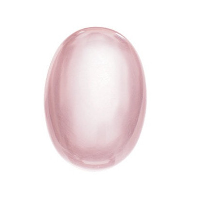 Quartz rose-ruženín ovál 16 x 12 mm 10,5ct Kabošon KROKSRO-16