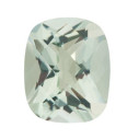 Quartz zelený antický cushion 11 x 9 mm, A, Checkerboard cut