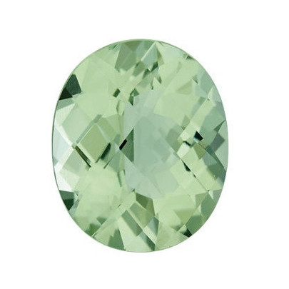 Quartz zelený ovál 10 x 8 mm 2,2ct Checkerboard cut KROCAGR-10