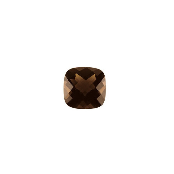 Quartz smoky-záhneda antický štvorec 9 x 9 mm 3,3ct Checkerboard cut KRVCAABR-9