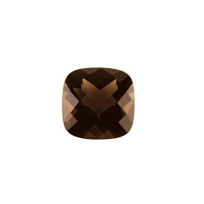 Quartz smoky-záhneda antický štvorec 10 x 10 mm 3,65ct Checkerboard cut KRVCAABR-10