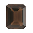 Quartz smoky-záhneda emerald 7 x 5 mm, AA, Fazetovaný