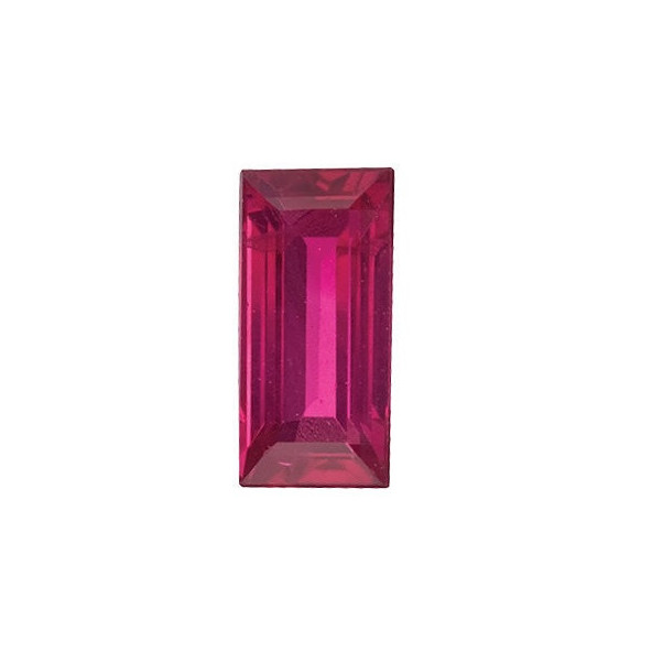 Rubín rovná bageta 3 x 1,5 mm 0,08ct Fazetovaný RBBFARB-3-1