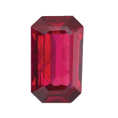 Rubín emerald 6 x 4 mm 0,7ct Fazetovaný RBEFAARB-6
