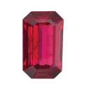 Rubín emerald 6 x 4 mm, AA, Fazetovaný