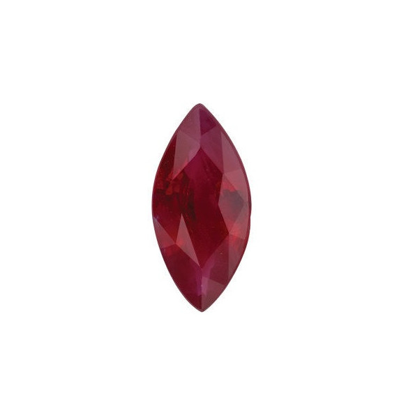 Rubín markíz 5 x 2,5 mm 0,19ct Fazetovaný RBMFBRB-5-1