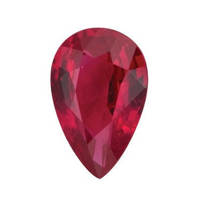 Rubín slza 4 x 3 mm 0,2ct Fazetovaný RBXFBRB-4