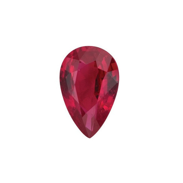 Rubín slza 4 x 3 mm 0,2ct Fazetovaný RBXFBRB-4