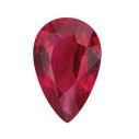 Rubín slza 4 x 3 mm, B, Fazetovaný