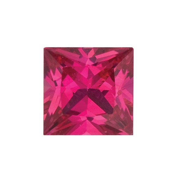 Rubín štvorec 1,75 x 1,75 mm 0,051ct Princess cut RBPPARB-1,75