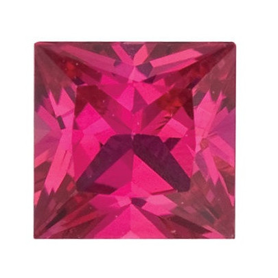 Rubín štvorec 4 x 4 mm 0,4ct Princess cut RBPPARB-4