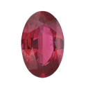 Rubín ovál 4 x 3 mm, B, Fazetovaný