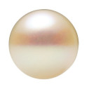 Sladkovodná perla biela 2 okrúhla 4 x 4,5 mm, AA, Half-drilled