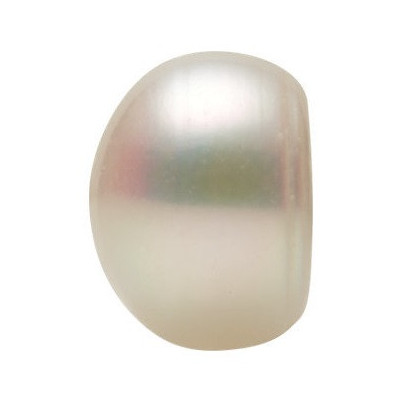 Sladkovodná perla button 8 x 8,9 mm Half-drilled RPW2SW-8 2
