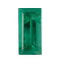 Smaragd rovná bageta 4 x 2 mm, AA, Fazetovaný