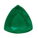 Smaragd trillion 3 x 3 mm, AA, Fazetovaný