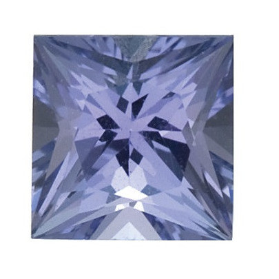 Tanzanit štvorec 5 x 5 mm 0,58ct Princess cut TNPPAPU-5
