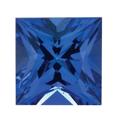 Tanzanit štvorec 5,5 x 5,5 mm 0,85ct Princess cut TNPPAAAPU-5,5