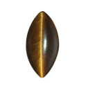 Tigrie oko markíz 10 x 5 mm, Standard, Kabošon