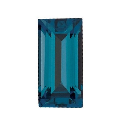 Topás London Blue rovná bageta 4 x 2 mm 0,14ct Fazetovaný TPBFAALO-4