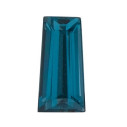 Topás London Blue zúžená bageta 4 x 2 mm, AA, Fazetovaný