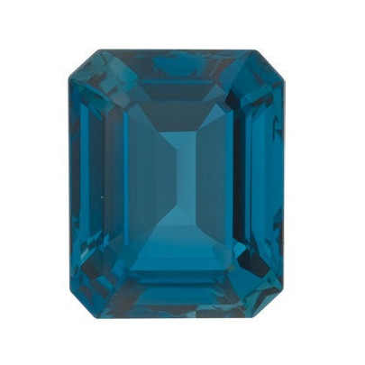 Topás London Blue emerald 5 x 3 mm 0,37ct Fazetovaný TPEFAALO-5