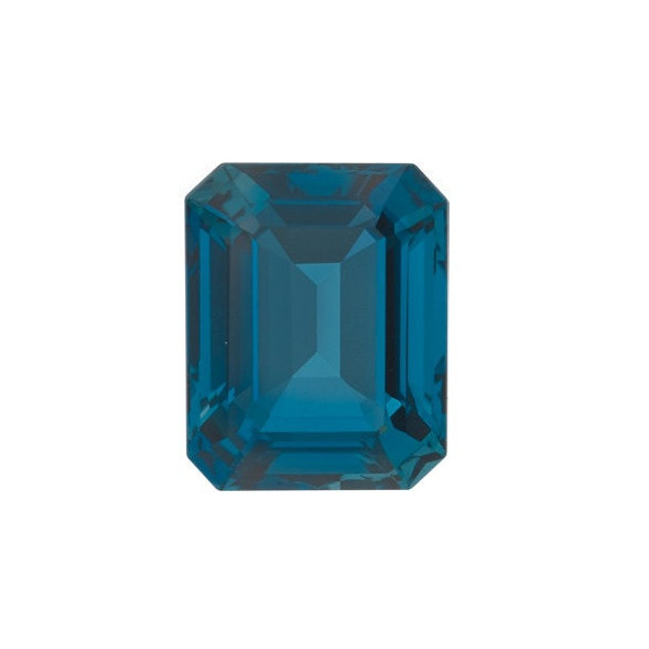 Topás London Blue emerald 6 x 4 mm 0,7ct Fazetovaný TPEFAALO-6