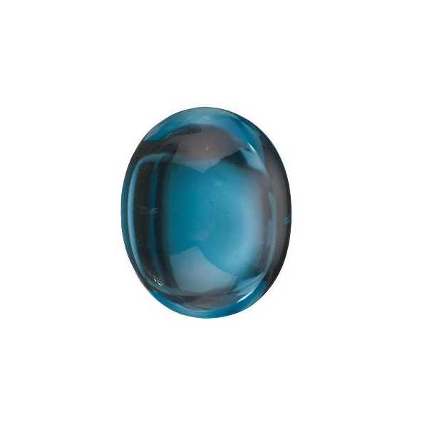Topás London Blue ovál 10 x 8 mm 3,54ct Kabošon TPOKAALO-10
